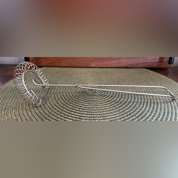 Vintage Manual Egg Beater Spring Hand Whisk Coil Push Mixer Kitchen Supplies EUC - Picture 2 of 6